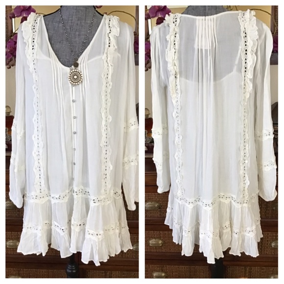 Free People Snow Angel Mini Dress.  NWT. - Picture 4 of 8